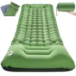 Uponer Isomatte Camping Selbstaufblasend Outdoor, Luftmatratze Ultraleicht Selbstaufblasbare Isomatte Schlafmatte Mit Kissen