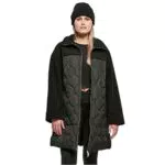 Urban Classics Damen Ladies Oversized Sherpa Quilted Coat Jacke