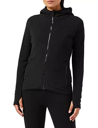 Urban Classics Damen Ladies Polar Fleece Zip Hoody Kapuzenpullover