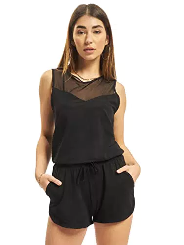 Urban Classics Damen Ladies Tech Mesh Hot Jumpsuits