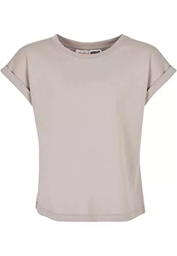 Urban Classics Girl's Girls Organic Extrended Shoulder Tee T-Shirt