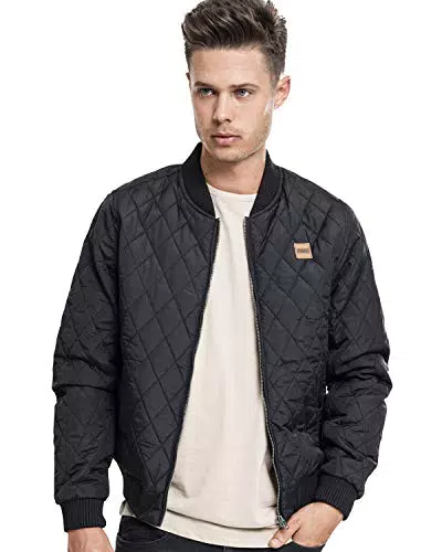 Urban Classics Herren Diamond Quilt Nylon Jacket Jacke
