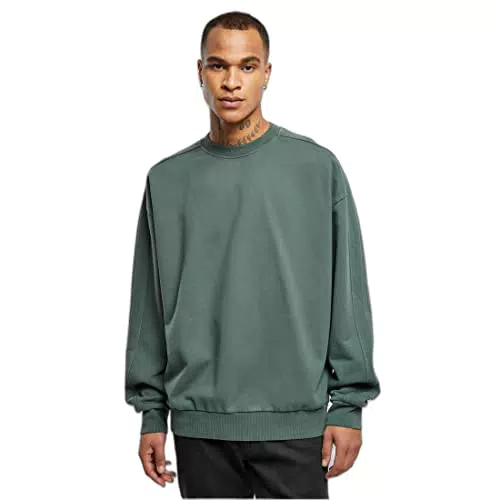 Urban Classics Herren Heavy Terry Garment Dye Crew Sweatshirt
