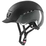 uvex elexxion tocsen - robuster Reithelm für Damen und Herren - inkl. Tocsen-Sturzsensor - individuelle Größenanpassung - black - 54-55 cm
