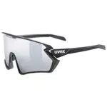 uvex sportstyle 231 2.0 Set - Sportbrille für Damen und Herren - inkl. Wechselscheiben - beschlagfrei - black matt/silver - one size