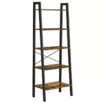 VASAGLE Standregal, Bücherregal mit 5 Ablagen, mit Metallgestell