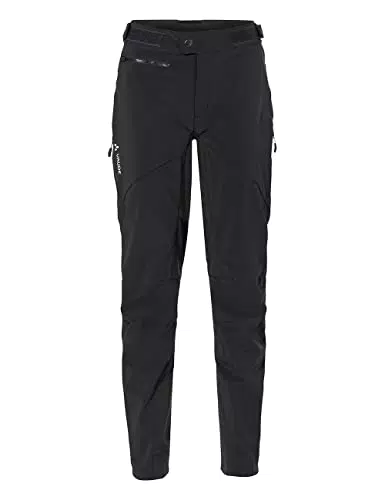 VAUDE Women's Qimsa Softshell Pants II|Ganzjahres-Biker Softshellhose - Winddicht & Funktionell|Atmungsaktiv & isolierend|Wasserdichte Besätze|Elastischer Hosenbund|Reflexelemente