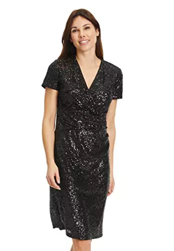 Vera Mont Damen 4652/4160 Kleid, Black/Black, 40