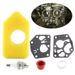 Vergaser, Membrandichtung Luftfilter Zündkerze Kit Für Briggs Stratton Viele Kleine Motoren