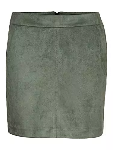 VERO MODA Damen Vmdonnadina Fauxsuede Short Rok Noos Rock
