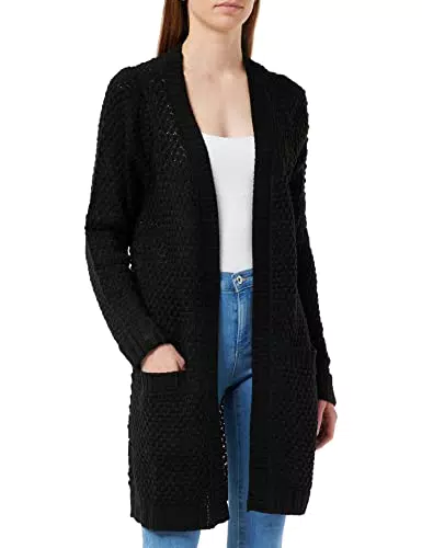 VERO MODA Damen Vmesme Surf Ls Open Cardigan Noos Strickjacke