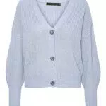 VERO MODA Damen Vmlea Ls V-neck manchet cardigan Noos Strickjacke