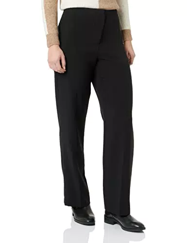 VERO MODA Damen Vmsandy Hr Straight Pant Noos Hose, Schwarz