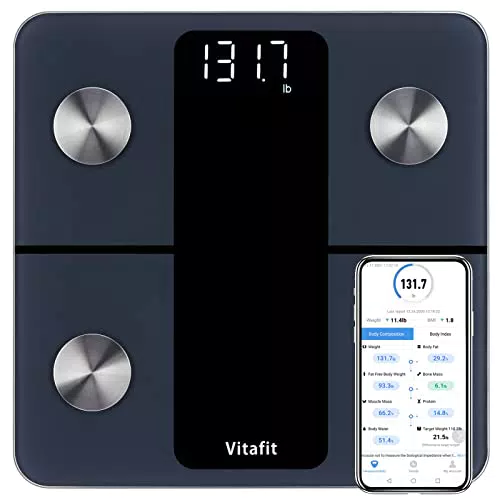 Vitafit Körperfettwaage Personenwaage mit APP 180kg
