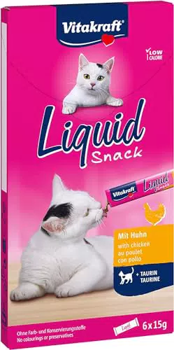 Vitakraft Liquid Snack, flüssiger Katzensnack, mit Huhn