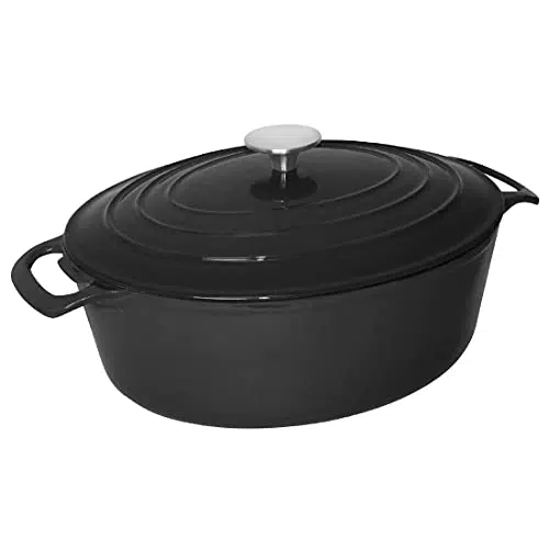 Vogue Cocotte Creuset Auflaufform, oval, groß, 125 x 230 x 305 mm