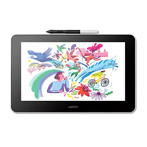 Wacom One Creative Pen Display mit Gratissoftware, Stiftpräzision) - Ideal für Home-Office & E-Learning