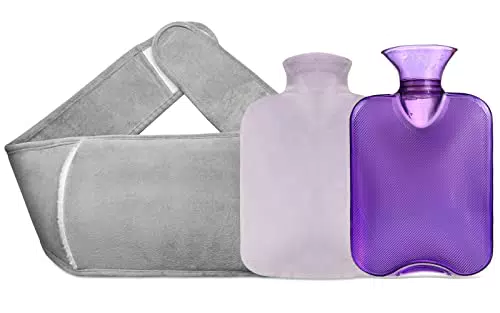 Wärmflasche, Wärmflaschen mit Bezug mit Weichem Plüsch