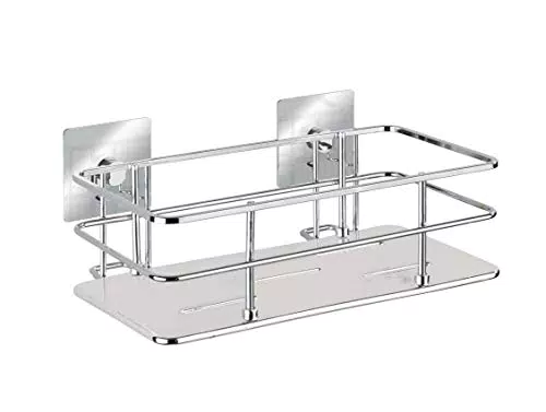 WENKO Turbo-Loc Edelstahl Wandablage Quadro - Befestigen ohne bohren