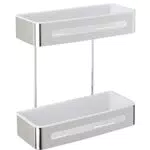 WENKO Wandregal 2 Etagen Premium Plus - Wandablage, Badregal
