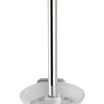 WENKO WC-Garnitur Mezzano, hochwertiger Bürstenhalter aus satiniertem Glas mit hygienischer WC-Bürste