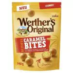 Werther’s Original Blissful Caramel Bites Crunchy Knusprig-luftige Kugeln mit Malz umhüllt von sanft-cremigem Werther’s Karamell 1 x 140g