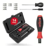 Wiha Drehmoment-Schraubendreher 0, 8-5, 0 Nm inkl. Box + Bitset TorqueVario-S