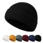Winter Mütze für Damen Herren, Docker Style Winterstrickmütze