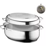 WMF Bräter mit Deckel backofengeeignet, 8, 5l, Bräter Induktion