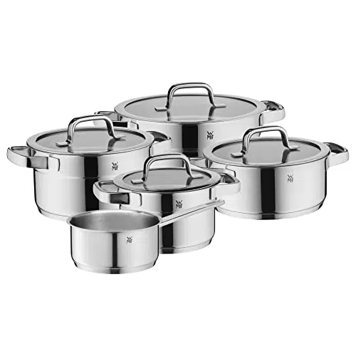 WMF Compact Cuisine Topfset Induktion 5-teilig, Kochtopf Set mit Glasdeckel