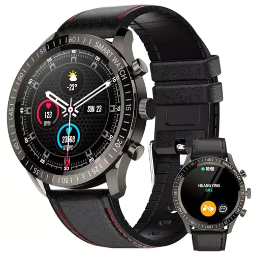 Xeletu Smart Watch Fitnessuhr Herren 1.32" DIY Voll Touchs Bildschirm IP68 Wasserdicht Fitness Tracker Sportuhr mit Schlafmonitor