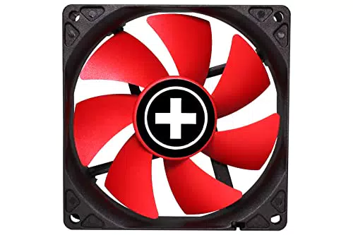 Xilence XPF92.R 92mm Gehäuselüfter, 3PIN, rot/schwarz