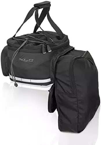 XLC Gepäckträgertasche BA-S64 - Ideale Begleitung für ausgedehnte Fahrradtouren - schwarz/anthrazit