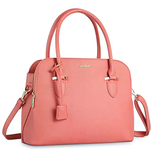 YAMTION Handtaschen Damen, Henkeltasche Fruaen Elegant PU Leder Shopper Groß Umhängetasche Schultertasche mit Abnehmbarer Gurt für Arbeit Stadt Büro Schule Satchel