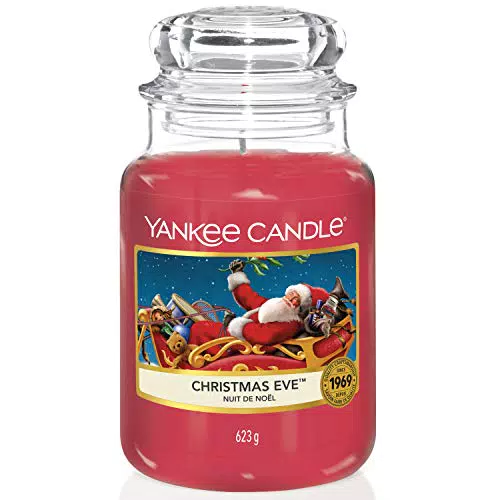 Yankee Candle Duftkerze| Christmas Eve, Brenndauer bis zu 150 Stunden|Große Kerze im Glas