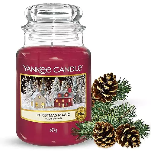 Yankee Candle Duftkerze im Glas, Christmas Magic, Brenndauer bis zu 150 Stunden