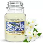 Yankee Candle Duftkerze im Glas Midnight Jasmine Kerze mit langer Brenndauer bis zu 150 Stunden Perfekte Geschenke für Frauen