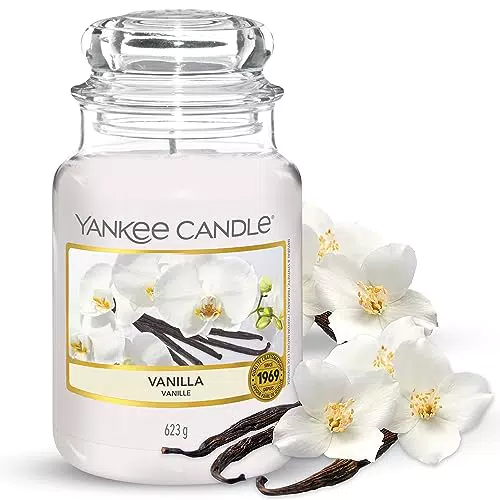 Yankee Candle Duftkerze im Glas Vanilla Kerze mit langer Brenndauer bis zu 150 Stunden Perfekte Geschenke für Frauen