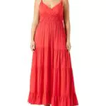 YAS Damen Yassirala Sl Ankle Dress S. Noos Kleid, Bittersweet