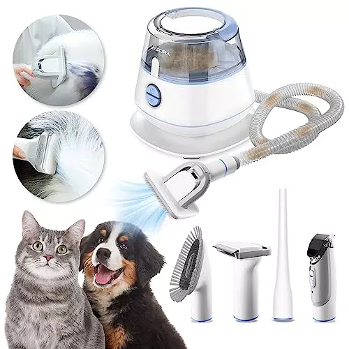 YISORA Tierhaarschneidemaschine, Profi Hundeschermaschine und katzenhaarentferner mit Tierhaar Staubsauger