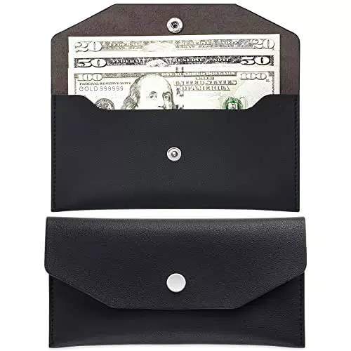 Yolev Money Cash Envelopes Bag, Money Bag Pouch Budget Binder Reusable Budget Envelope