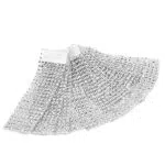 Yosoo 50 Stück Strass Serviettenringe Diamond Mesh Wrap Ribbon für Hochziet Party Weihnachten
