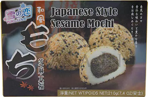 Yuki & Love Japanischer Style Sesam Mochi, Reiskuchen 210g