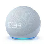 Zertifiziert und generalüberholt Echo Dot mit Uhr, Smarter Lautsprecher mit Uhr und Alexa
