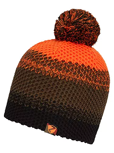 Ziener Unisex Kinder Ishi Bommel M tze gestrickt Fleece Futter dreifarbig