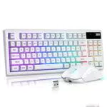 ZJFKSDYX C87 Kabelloses Gaming Tastatur und Maus Set