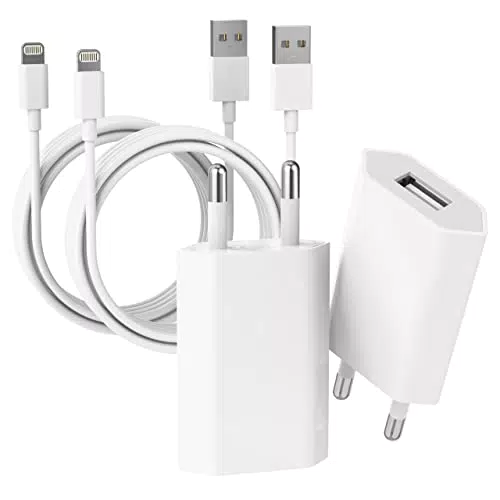 ZNBTCY 2er-Pack USB iPhone Ladegerät und iPhone Ladekabel