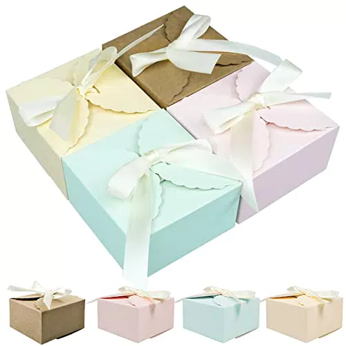 20 Stück Karton Geschenkboxen, Kleine Geschenkkarton mit Deckel