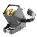 35mm Diabetrachter, 3-fache Vergrößerung und LED beleuchtete Tischbetrachtung und Batteriebetrieb - für 35mm Dias und Positivfilmnegative