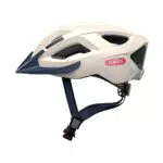 ABUS Stadthelm Aduro 2.0 - Allround-Fahrradhelm mit Licht - in sportivem Design für den Stadtverkehr - für Damen und Herren - Hellgrau